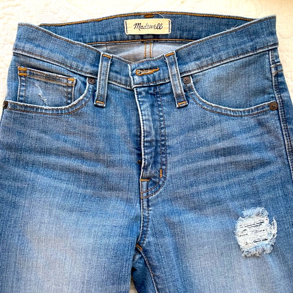 Madewell Denim - Madewell High-Rise‎ Distressed Skinny Jeans Size 25